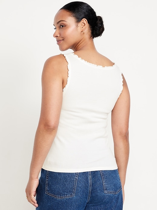 Image number 6 showing, Cinched Rib-Knit Tank Top