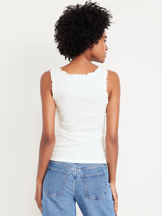 Image number 2 showing, Cinched Rib-Knit Tank Top