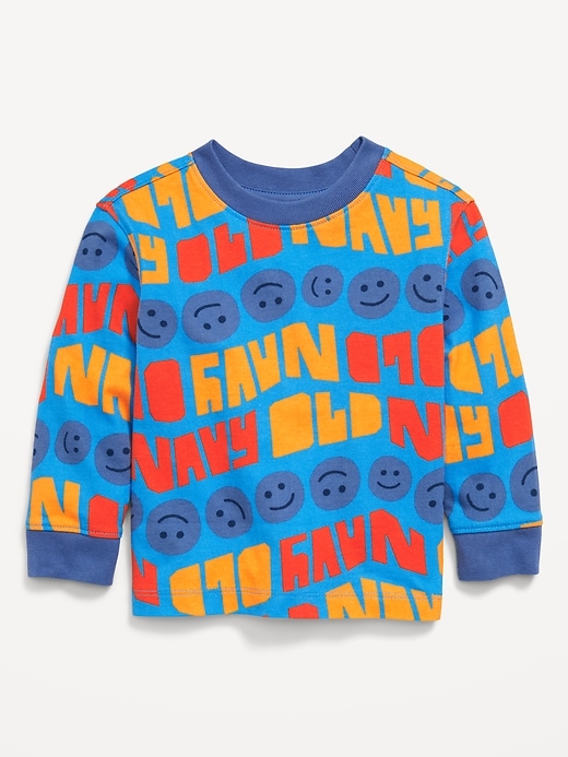 View large product image 1 of 2. Oversized Heavyweight Long-Sleeve T-Shirt for Toddler Boys
