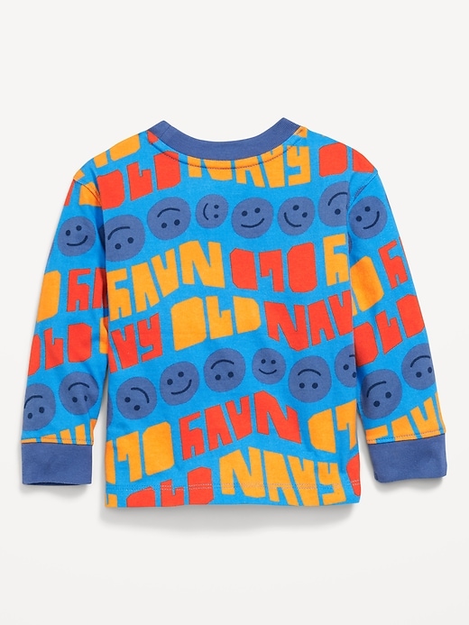 View large product image 2 of 2. Oversized Heavyweight Long-Sleeve T-Shirt for Toddler Boys