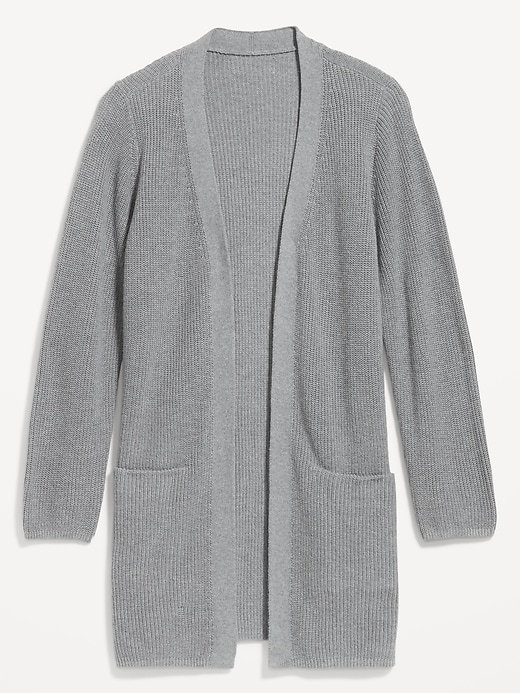 L'image numéro 3 présente Cardigan long sans boutons