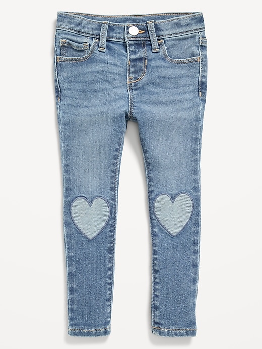 View large product image 1 of 2. High-Waisted Rockstar 360° Stretch Jeggings for Toddler Girls