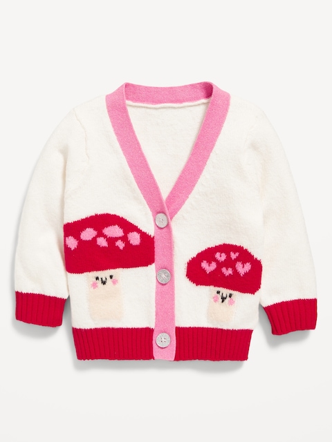 SoSoft Graphic Cardigan Sweater for Baby - Brown