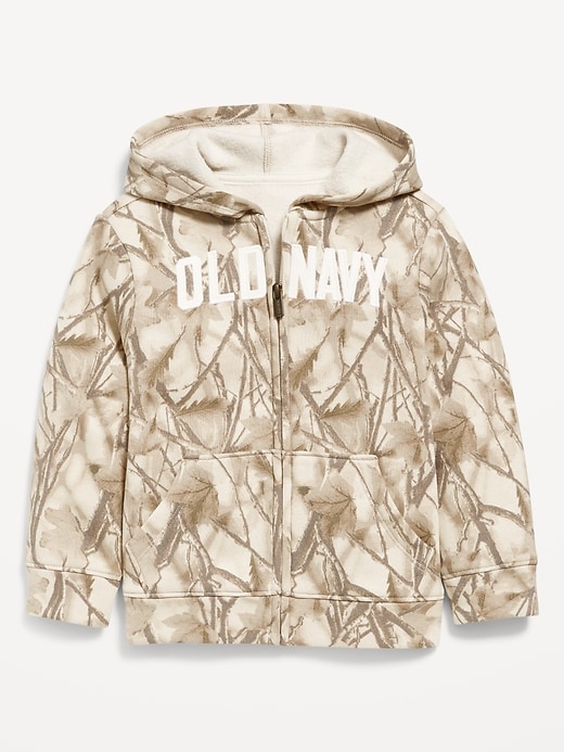 View large product image 1 of 2. Unisex Logo-Graphic Zip Hoodie for Toddler