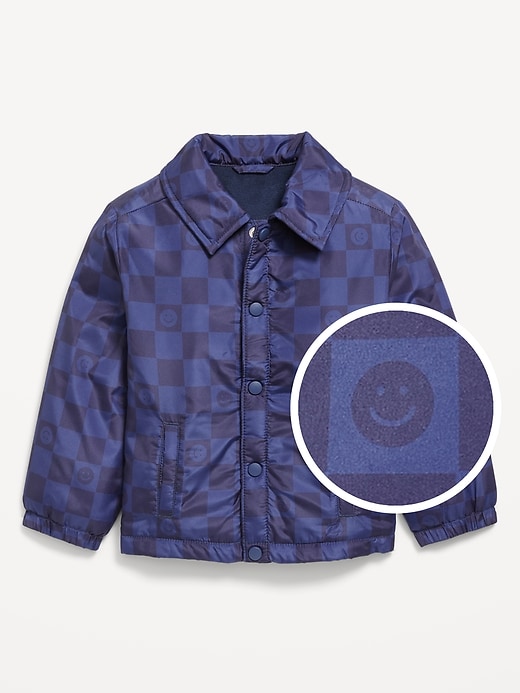 Image number 1 showing, Button-Front Soccer Jacket for Toddler Boys