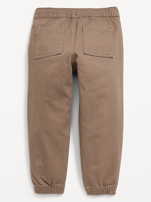 Image number 2 showing, Loose Twill Pull-On Jogger Pants for Toddler Boys