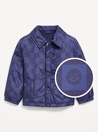 Image number 1 showing, Button-Front Soccer Jacket for Toddler Boys