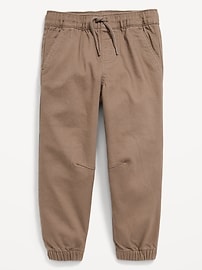 Image number 1 showing, Loose Twill Pull-On Jogger Pants for Toddler Boys