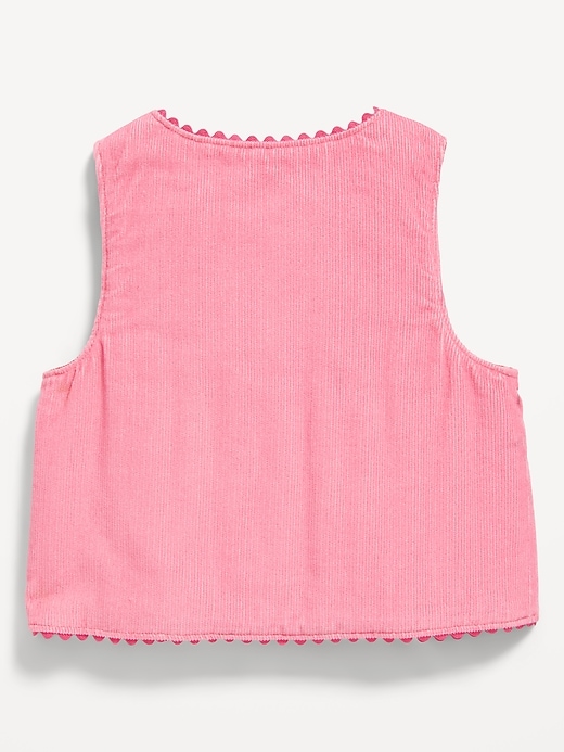 View large product image 2 of 2. Embroidered Corduroy Vest for Baby
