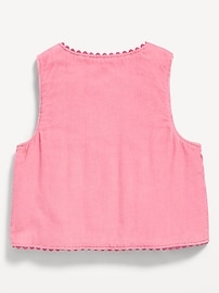 Image number 2 showing, Embroidered Corduroy Vest for Baby
