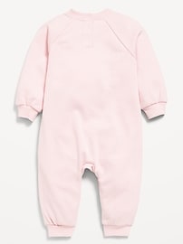 Image number 2 showing, Long-Sleeve Fleece One-Piece Jumpsuit for Baby