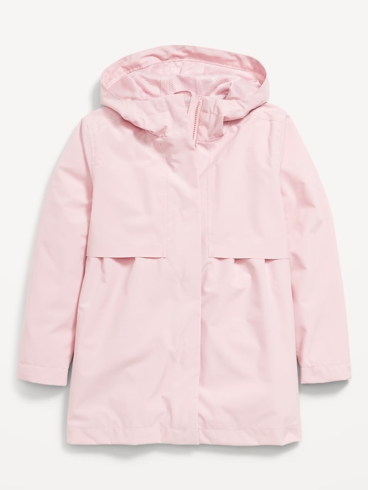 Voir une image plus grande du produit 2 de 2. Veste hydrorésistante à capuchon pour fille