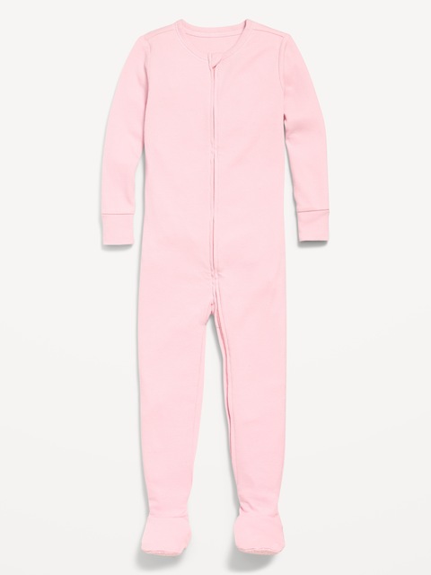 Pyjama une-pièce côtelé ajusté à glissière bidirectionnelle pour tout-petit et bébé