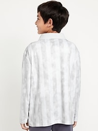 Image number 2 showing, Oversized Long-Sleeve Collared Soccer Top for Boys