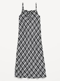 View large product image 3 of 3. Printed Sleeveless Fit and Flare Maxi Dress for Girls