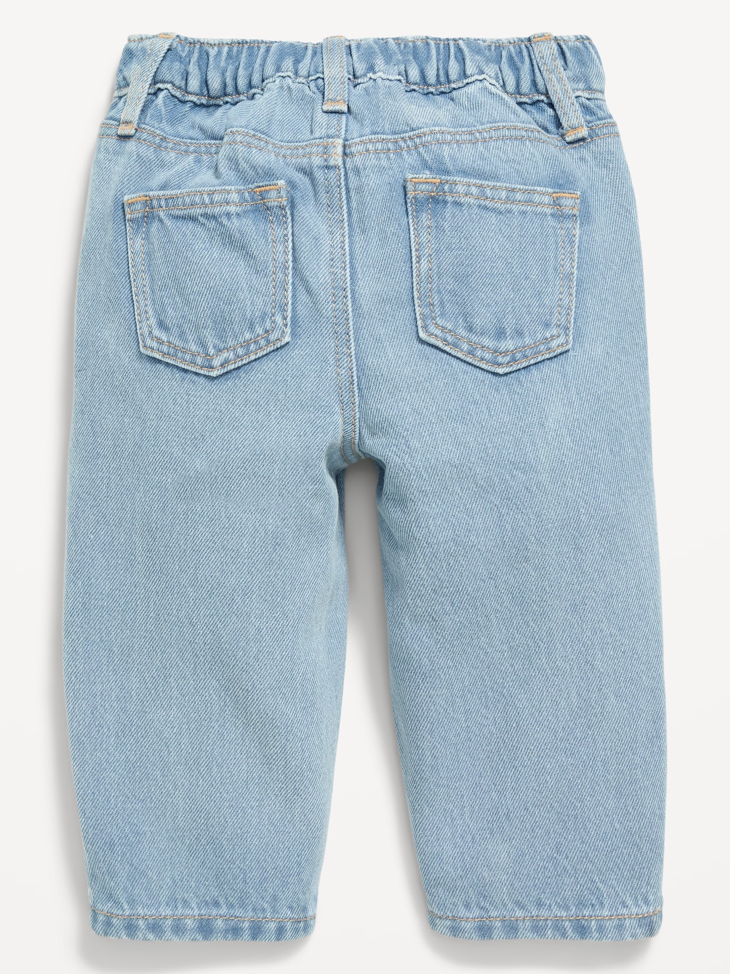 Drawstring Barrel-Leg Jeans for Baby