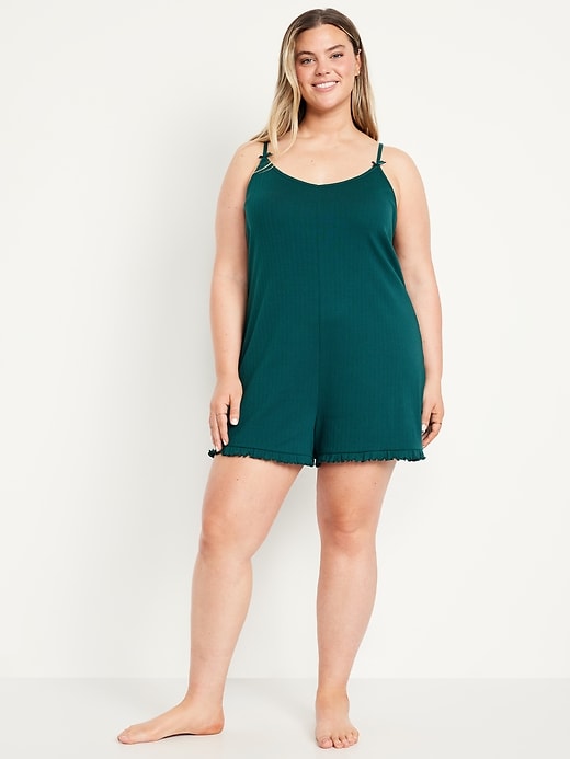 Image number 7 showing, Pointelle Pajama Romper