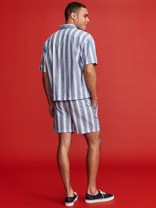Image number 2 showing, Old Navy x Disney© Mickey Mouse Linen-Blend Jogger Shorts -- 5-inch inseam