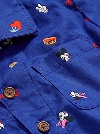 View large product image 3 of 4. Old Navy x Disney© Short-Sleeve Pocket Shirt for Toddler Boys