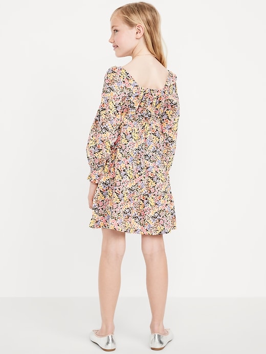 View large product image 2 of 3. Long-Sleeve Fit and Flare Dress for Girls