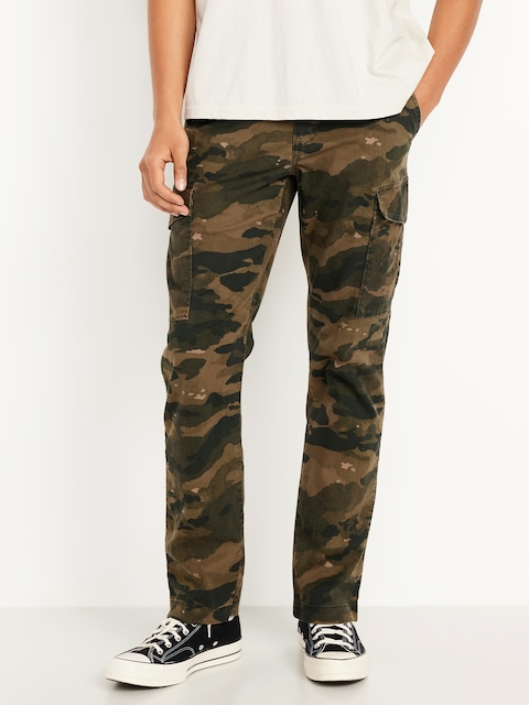 Straight Refined Tailored Cargo Pants - Green