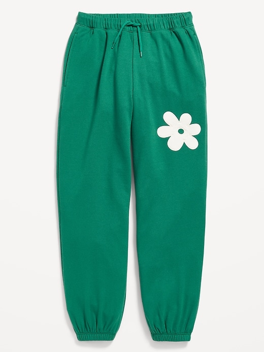 L'image numéro 4 présente Pantalon de jogging rétro à taille haute pour Fille