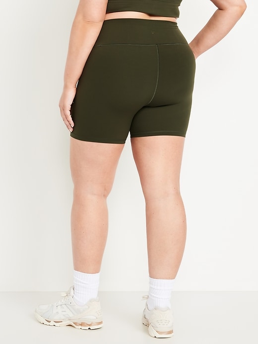 Image number 6 showing, High-Waisted StudioSmooth Biker Shorts -- 6-inch inseam