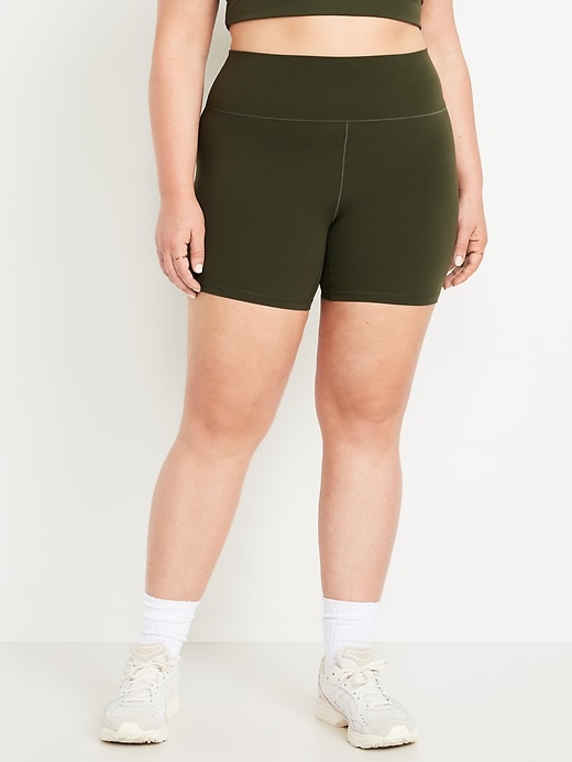 Image number 5 showing, High-Waisted StudioSmooth Biker Shorts -- 6-inch inseam