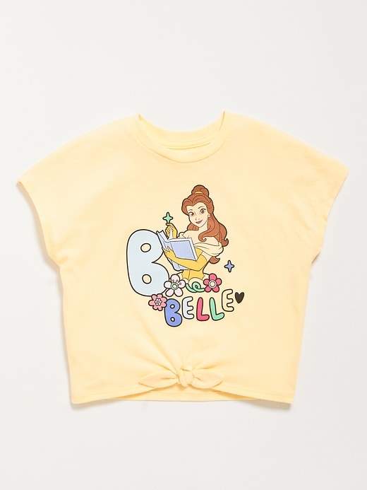 View large product image 1 of 1. Disney© Graphic Tie-Knot T-Shirt for Toddler Girls