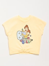 Image number 1 showing, Disney© Graphic Tie-Knot T-Shirt for Toddler Girls