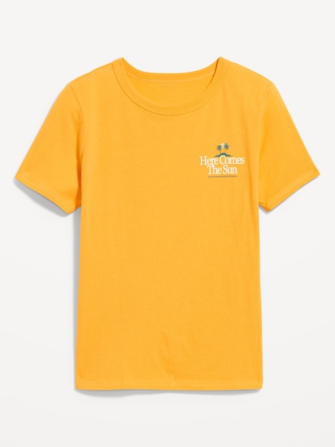 T-shirt passe-partout ras du cou à imprimé