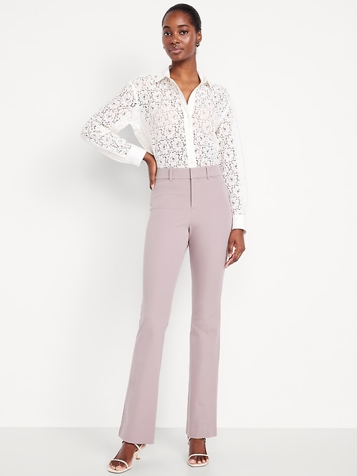 Image number 1 showing, High-Waisted Pixie Flare Pants