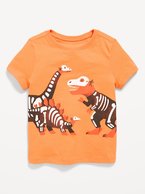 Short-Sleeve Unisex Graphic T-Shirt for Toddler - Mandarine