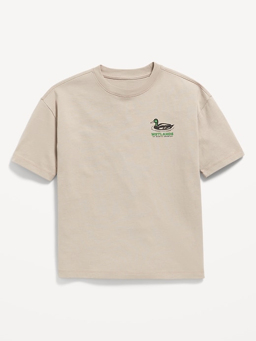 View large product image 2 of 2. Oversized Short-Sleeve Graphic T-Shirt for Boys