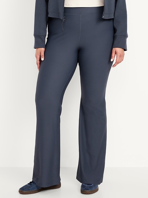 Image number 6 showing, Extra High-Waisted PowerSoft Rib Flare Leggings