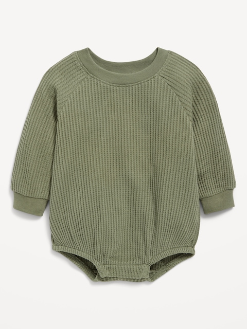 Long-Sleeve Fleece One-Piece Romper for Baby