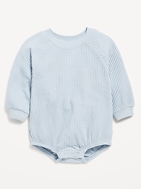 Image number 1 showing, Long-Sleeve Fleece One-Piece Romper for Baby