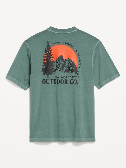 Image number 6 showing, Heavyweight Crew-Neck Graphic T-Shirt