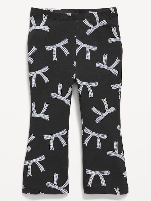 Printed Flare Leggings for Toddler Girls - Bows