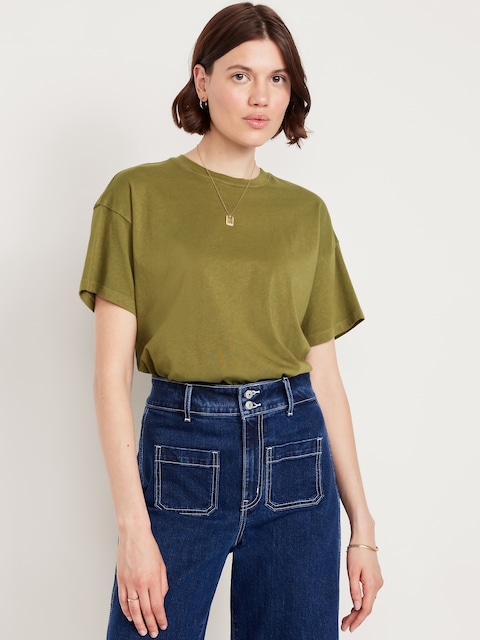 T-shirt ras du cou vintage pour Femme