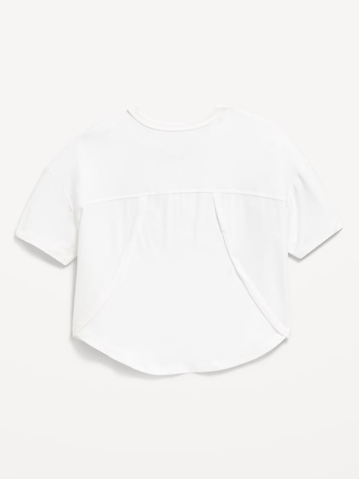 View large product image 2 of 2. CloudMotion Cropped Performance T-Shirt for Girls