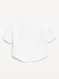 View large product image 3 of 3. CloudMotion Cropped Performance T-Shirt for Girls