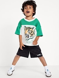 Image number 1 showing, Loose Printed Shorts for Toddler Boys