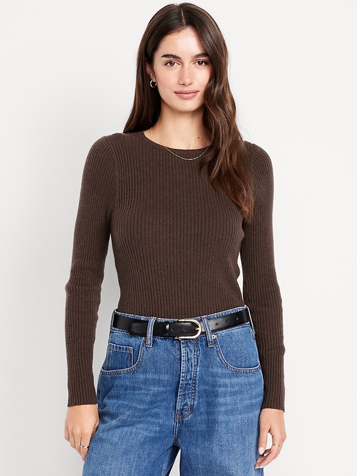 Image number 1 showing, SoSoft Lite Rib Crew-Neck Sweater