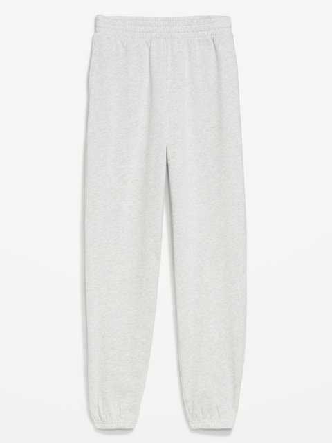 High-Waisted SoComfy Jogger Sweatpants - Light Gray Heather