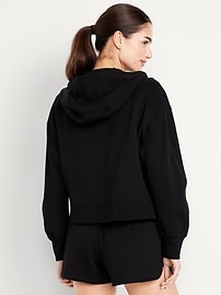 Image number 2 showing, Dynamic Fleece Oversized Zip Hoodie Sweatshirt