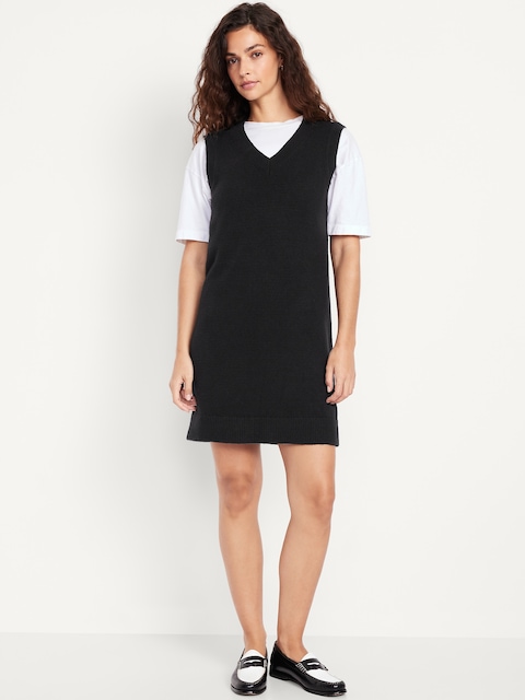 SoSoft Sleeveless Mini Sweater Dress
