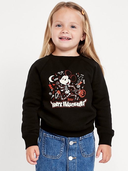 View large product image 1 of 3. Disney© Mickey Mouse Halloween Graphic Unisex Sweatshirt for Toddler
