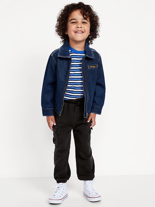Image number 1 showing, Baggy Cargo Fleece Joggers for Toddler Boys