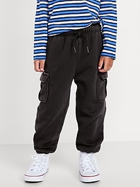 Image number 2 showing, Baggy Cargo Fleece Joggers for Toddler Boys